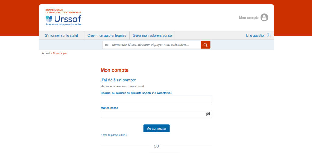 Déclarer en micro-entreprise sur l'URSAFF : étape par étape 1 image