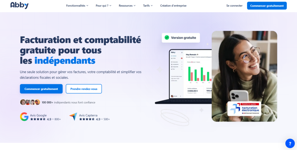 Les 9 meilleurs logiciels de facturation pour freelance 4 Capture decran 2026 02 17 114645